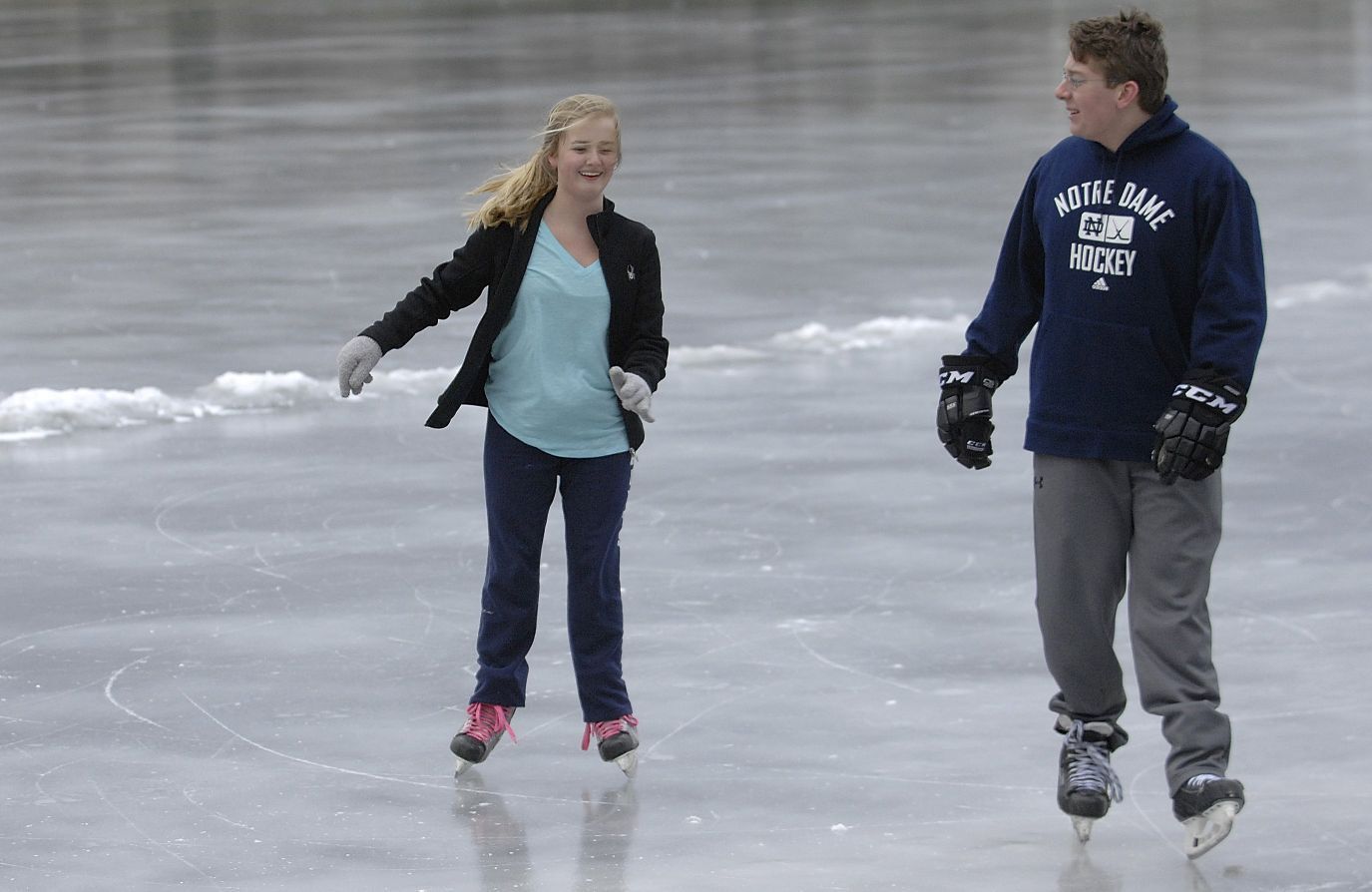In Moline, ice skating during the months of June and August is prohibited.
